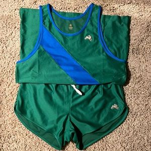 Tracksmith Van Cortlandt singlet and shorts size medium